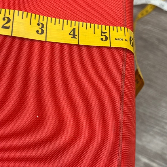 Dooney & Bourke Nylon Shopper Tote Bag Red Vacchetta Leather Trim Preppy Coastal - Picture 12 of 12